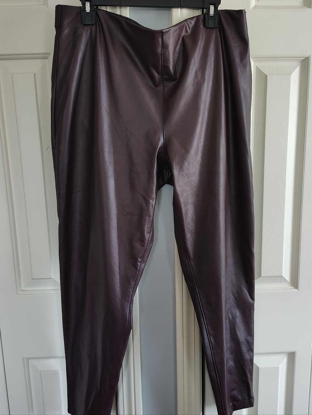 Vince Camuto Faux Leather Pants Brown XL - Picture 1 of 10
